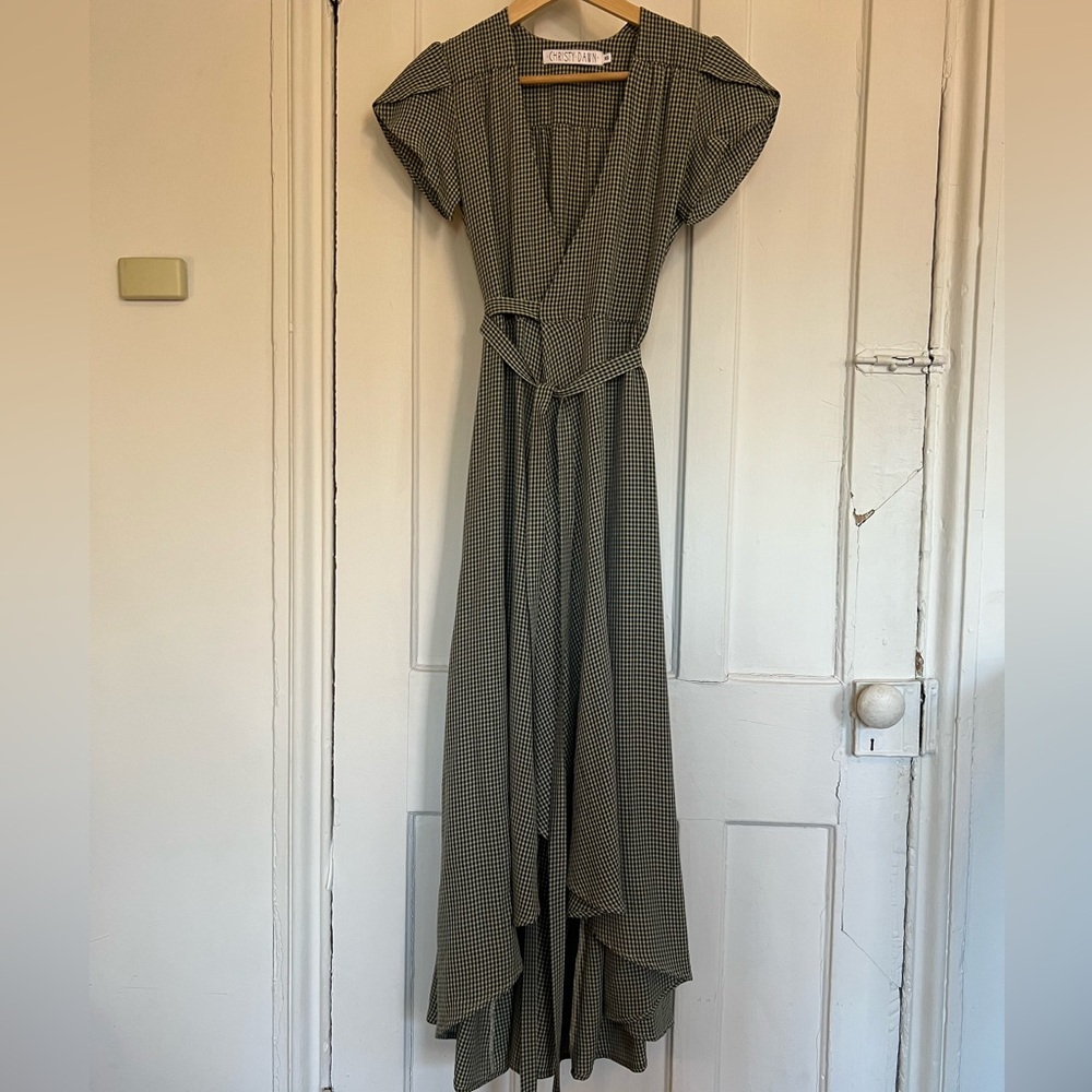 Christy Dawn Autumn Dress Forrest Plaid XS.